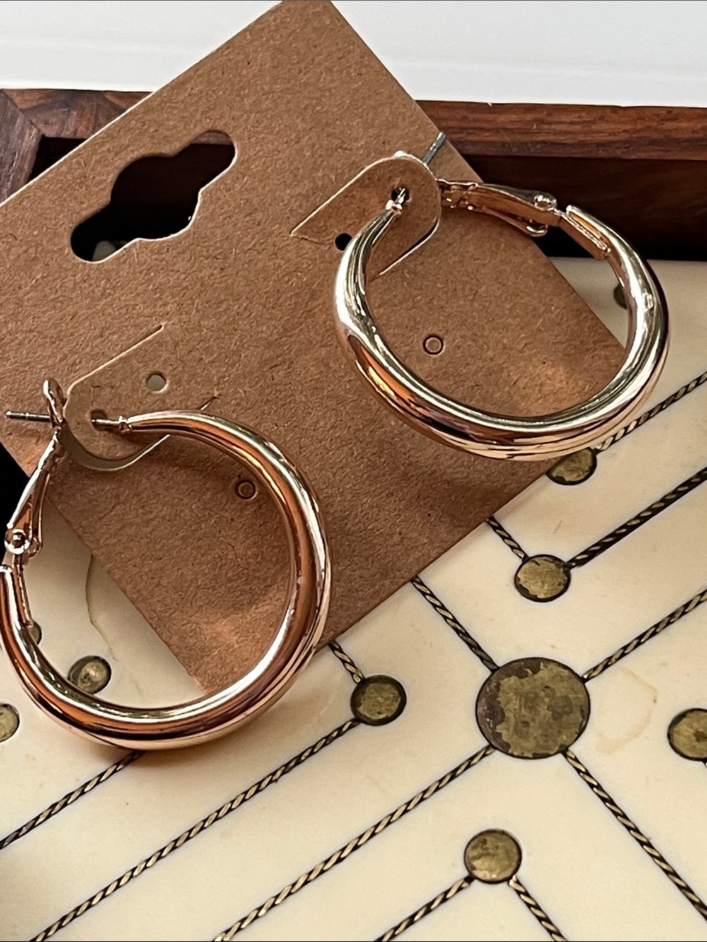 Rose Gold Hoop Earrings
